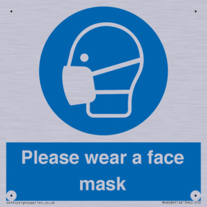 Please wear a face mask